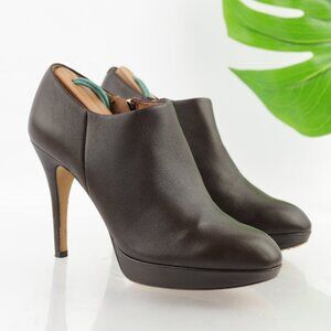 Vince Camuto Womens Elvin Boots Size 7 Brown Leather Platform Heel Dressy Bootie